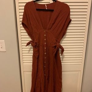Free People Love Of My Life Midi Dress - Small